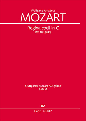 Mozart: Regina coeli in C KV 108 (Vocal Score)