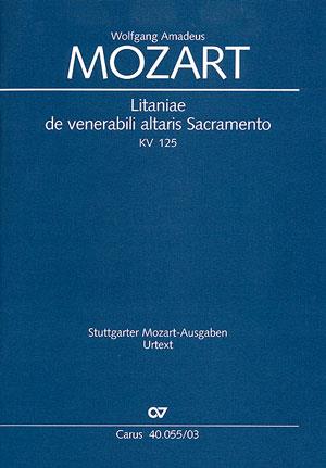 Mozart: Litaniae de venerabili altaris Sacramento in B KV 125 (Vocal Score)