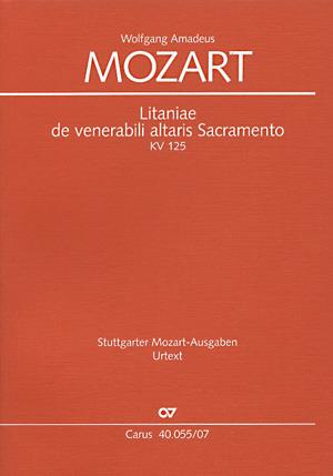 Mozart: Litaniae de venerabili altaris Sacramento in B KV 125 (Studiepartituur)