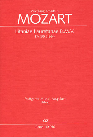 Mozart: Litaniae Lauretanae B.M.V. in D KV 195 (Vocal Score)