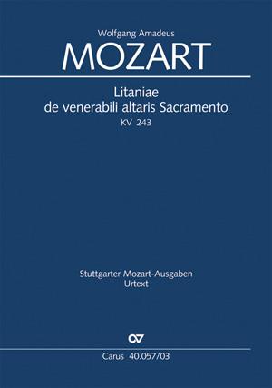 Mozart: Litaniae de venerabili altaris Sacramento in Es KV 243 (Klavierauszug)