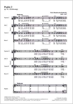 Mendelssohn: Warum toben die Heiden MWV B 41 (Koorpartituur 1) 