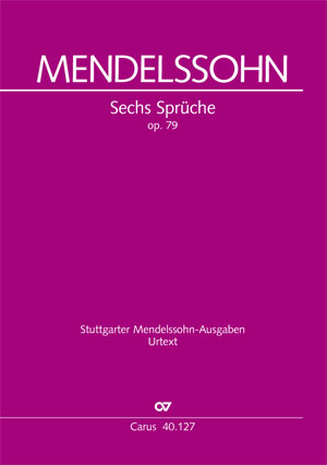 Mendelssohn: Sechs Sprüche zum Kirchenjahr op. 79 (Partituur)
