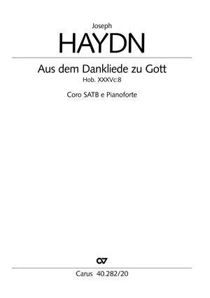 Haydn: Aus dem Dankeliede zu Gott (SATB)