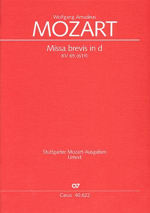 Mozart: Missa brevis in d KV 65 (Partituur)