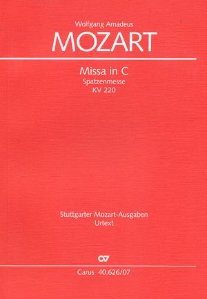 Mozart: Missa i C KV 220 Spatzenmesse (Studiepartituur)