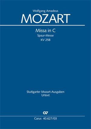 Mozart: Missa in C Spaur-Messe KV 258 (Vocalscore)