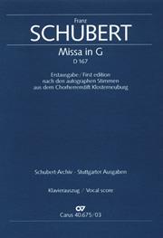 Franz Schubert: Messe in G-Dur D 167 (Vocal Score)