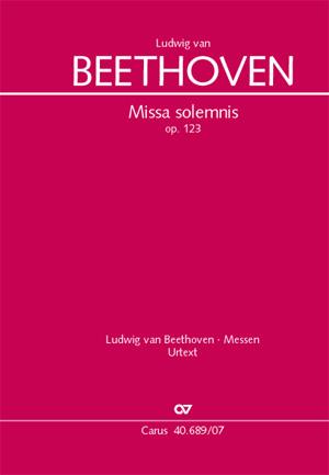 Beethoven: Missa Solemnis Op. 123 (Studiepartituur)