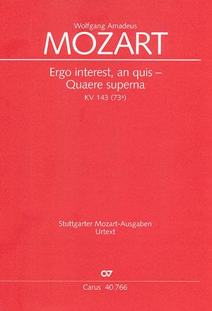 Ergo interest ? Quaere superna
