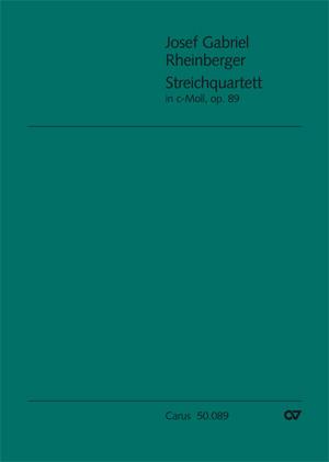 Josef Gabriel Rheinberger: Streichquartett Nr. 1 (2 Fassungen) (Partituur)