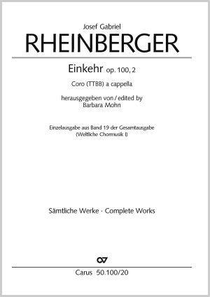 Josef Gabriel Rheinberger: Einkehr (Partituur)