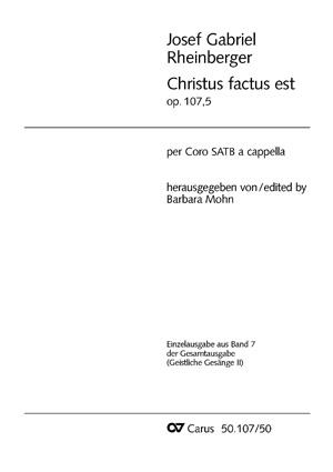 Josef Gabriel Rheinberger: Christus factus est (Partituur)