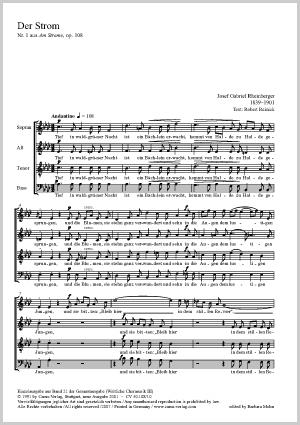 Josef Gabriel Rheinberger: Der Strom (Partituur)