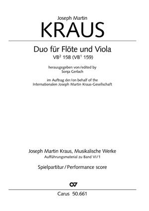 Joseph Martin Kraus: Duo für Flöte und Viola