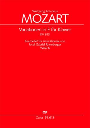 Wolfgang Amadeus Mozart: Variationen in F