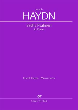 Joseph Haydn: Sechs Psalmen Hob. XXIII Anhang (Partituur)