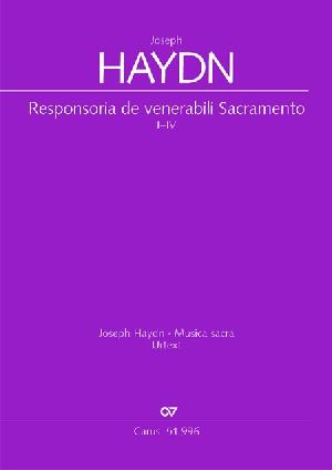 Joseph Haydn: Responsoria de venerabili Sacramento (Partituur)