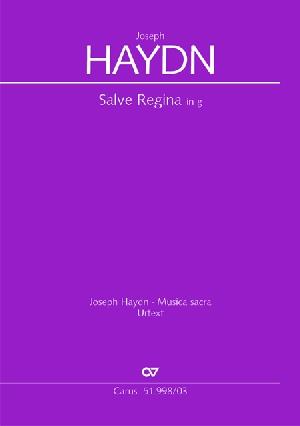 Joseph Haydn: Salve Regina in g (Vocalscore)