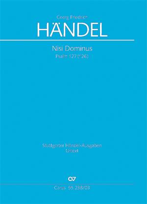 Handel: Nisi Dominus Psalm 127 HWV 238 (Vocal Score)