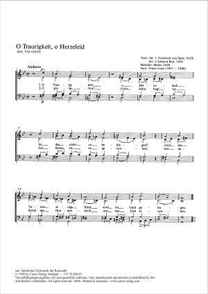 O Traurigkeit, o Herzeleid