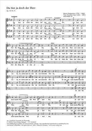 Du bist ja doch der Herr