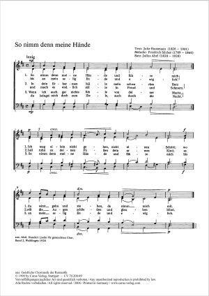 So nimm denn meine H?nde