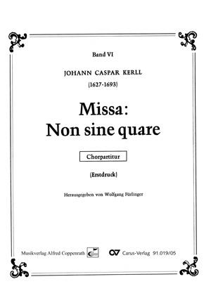 Missa: Non sine quare