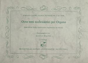 Octo toni ecclesiastici per Organo