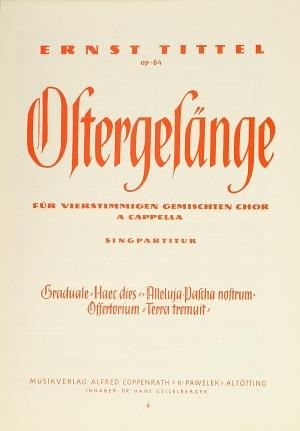 Tittel: Zwei Osterges?nge