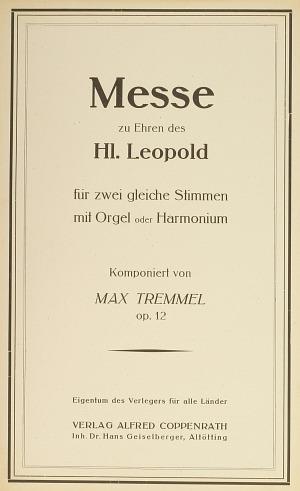 Messe zu Ehren des hl. Leopold