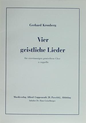 Kronberg: Vier geistliche Lieder [Coro SATB]