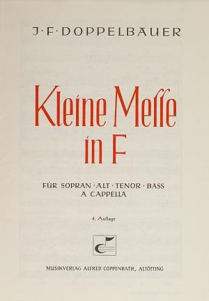 Kleine Messe in F
