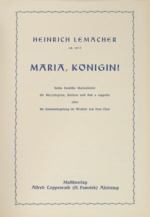 Lemacher: Sechs deutsche Marienlieder