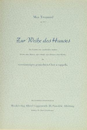 Zur Weihe des Hauses