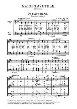 Gruber: Marienmyrthen