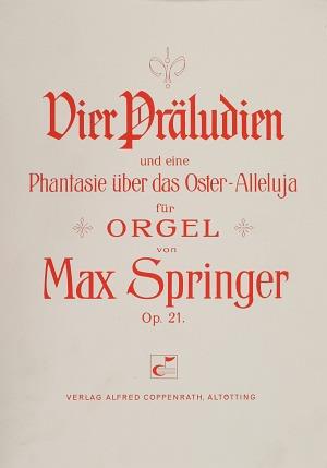 Springer: Vier Pr?ludien fuer Orgel