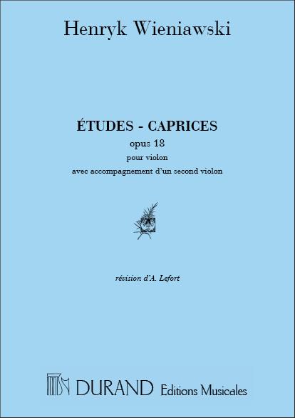 Wieniawski: Etudes Caprices Op 18 2 Violons
