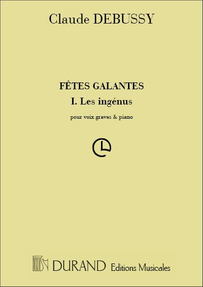 Claude Debussy: Fetes Galantes V2 Voix Grave-Piano 