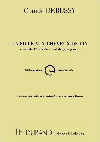 Claude Debussy: La Fille Aux Cheveux De Lin Vl-Piano 