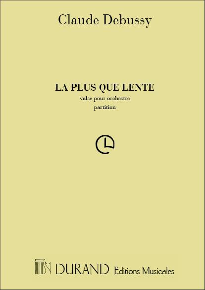 Claude Debussy: Plus Que Lente Partition