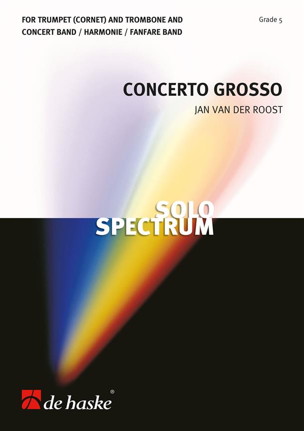 Jan van der Roost:  Concerto Grosso (Partituur Harmonie Fanfare Brassband)