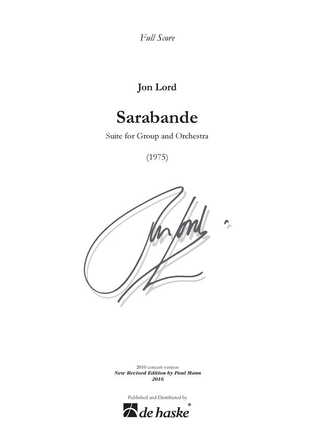 Jon Lord: Sarabande