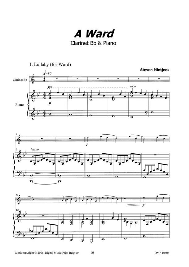 7 Easy Pieces for Clarinet and Piano