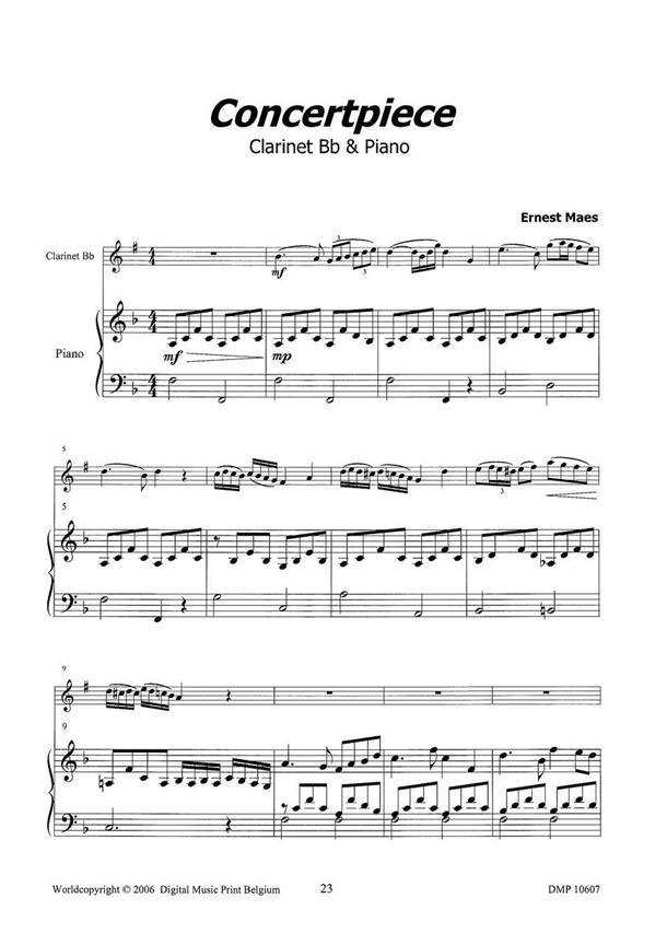 6 Great Pieces for Clarinet and Piano(Klarinet)