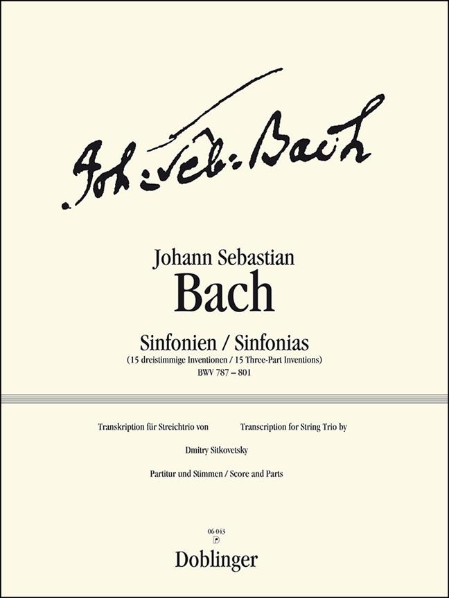 15 Dreistimmige Sinfonien BWV 787-801