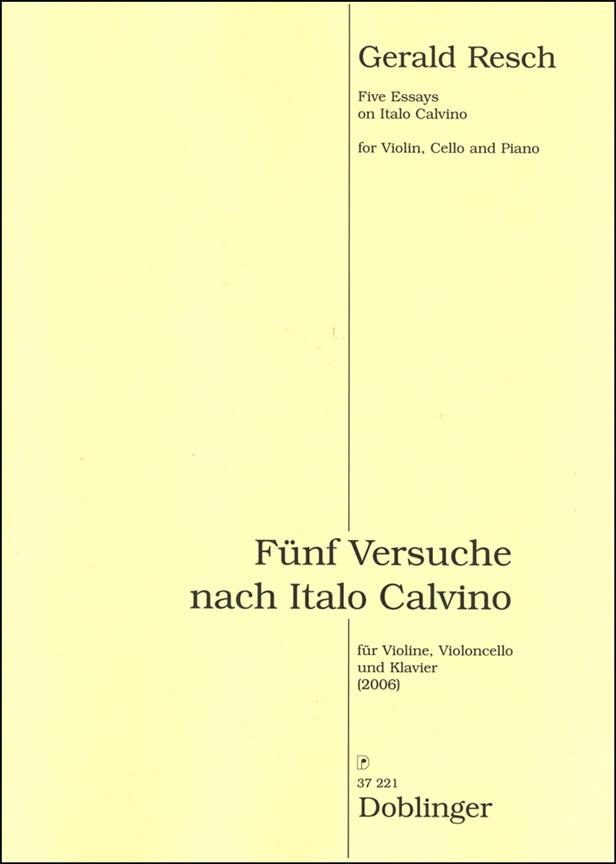 Fünf Versuche über Italo Calvino
