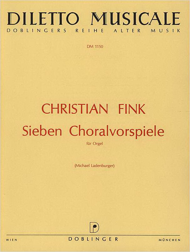 Christian Fink: Sieben Choralvorspiele fuer Orgel