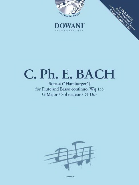 Carl Philipp Emanuel Bach: Hamburger Sonate G-Dur Wq 133 (Fluit, Piano)