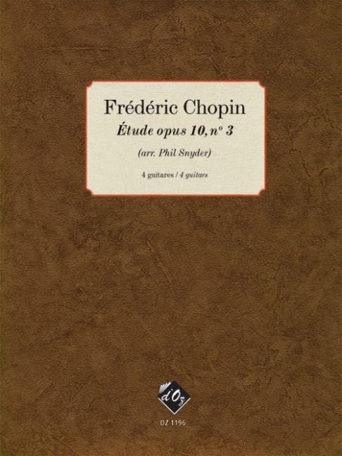 Chopin, Frédéric: Étude, opus 10, no 3